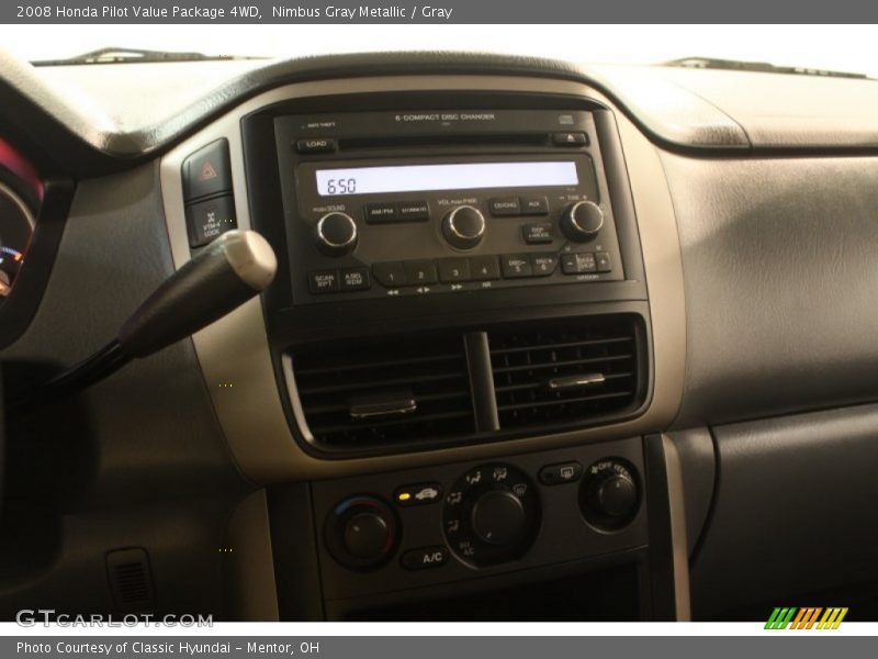 Nimbus Gray Metallic / Gray 2008 Honda Pilot Value Package 4WD