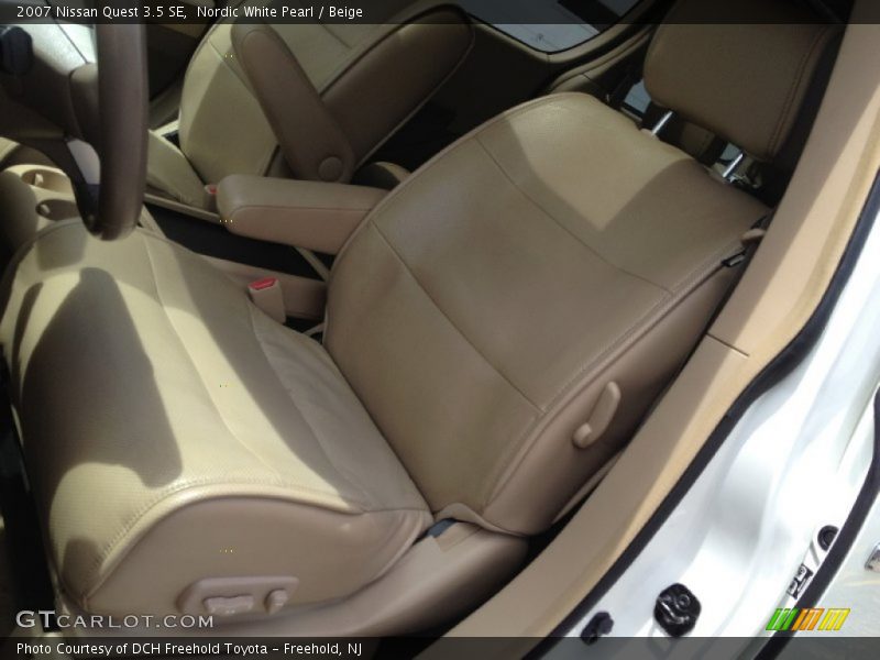 Nordic White Pearl / Beige 2007 Nissan Quest 3.5 SE