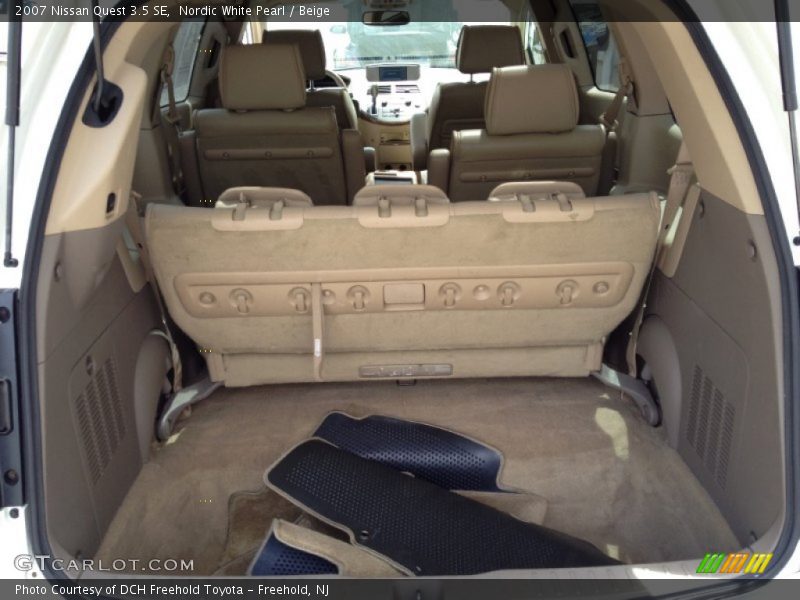 Nordic White Pearl / Beige 2007 Nissan Quest 3.5 SE