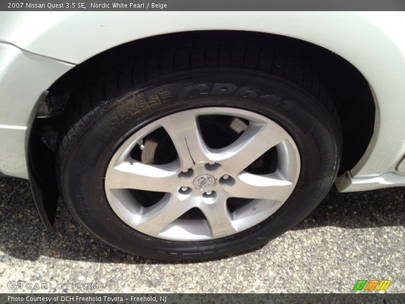 Nordic White Pearl / Beige 2007 Nissan Quest 3.5 SE