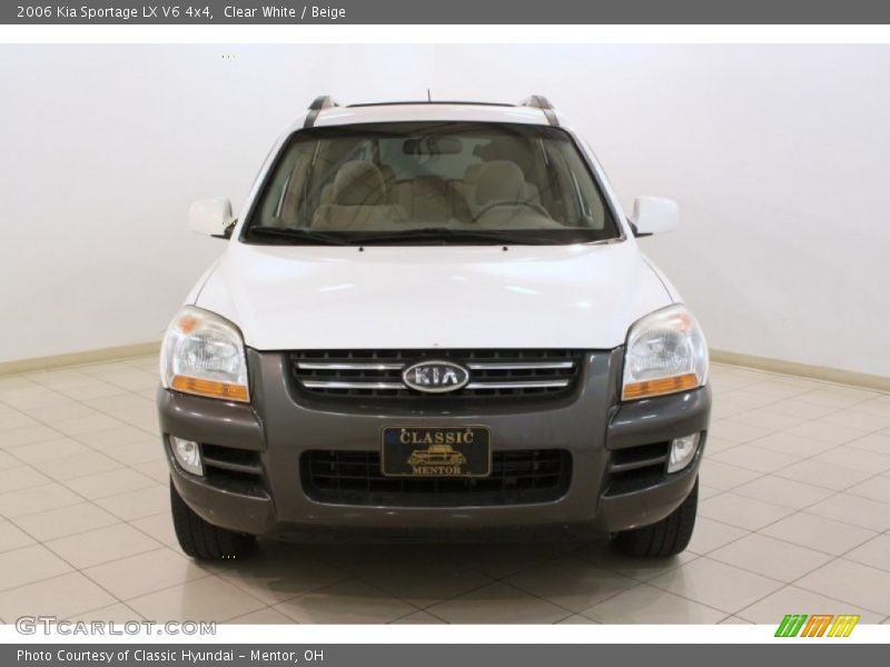 Clear White / Beige 2006 Kia Sportage LX V6 4x4