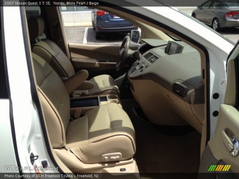 Nordic White Pearl / Beige 2007 Nissan Quest 3.5 SE