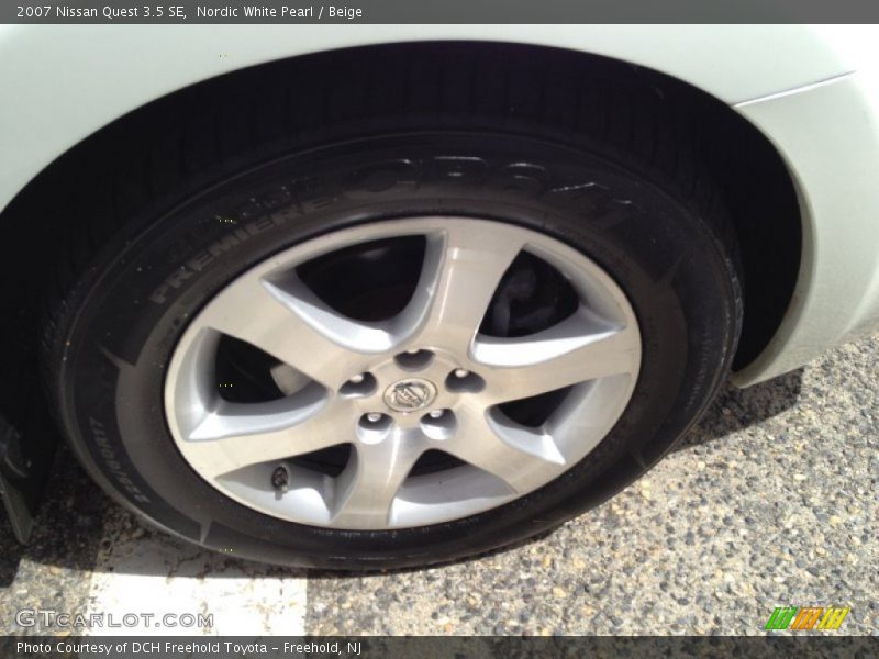 Nordic White Pearl / Beige 2007 Nissan Quest 3.5 SE