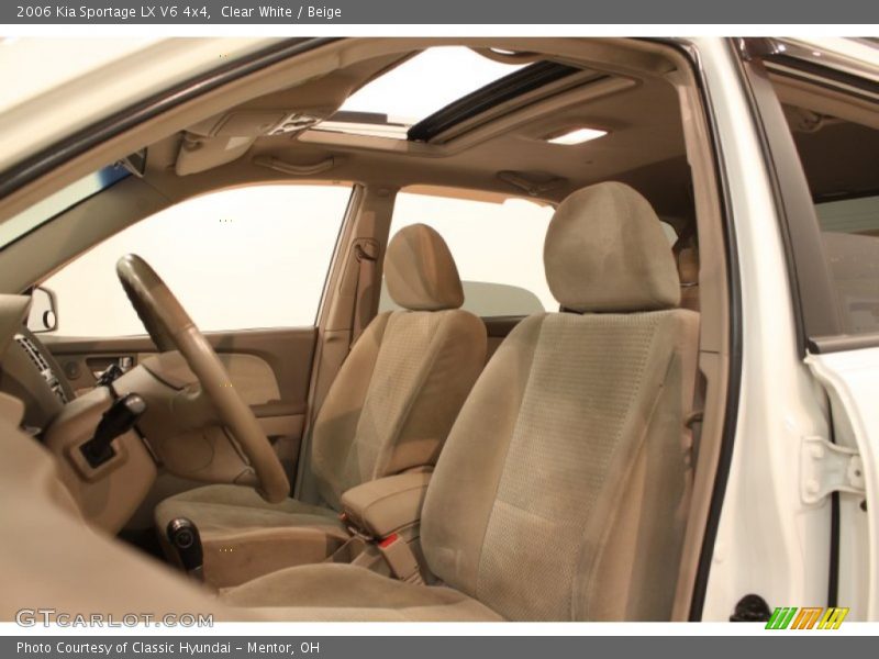 Clear White / Beige 2006 Kia Sportage LX V6 4x4