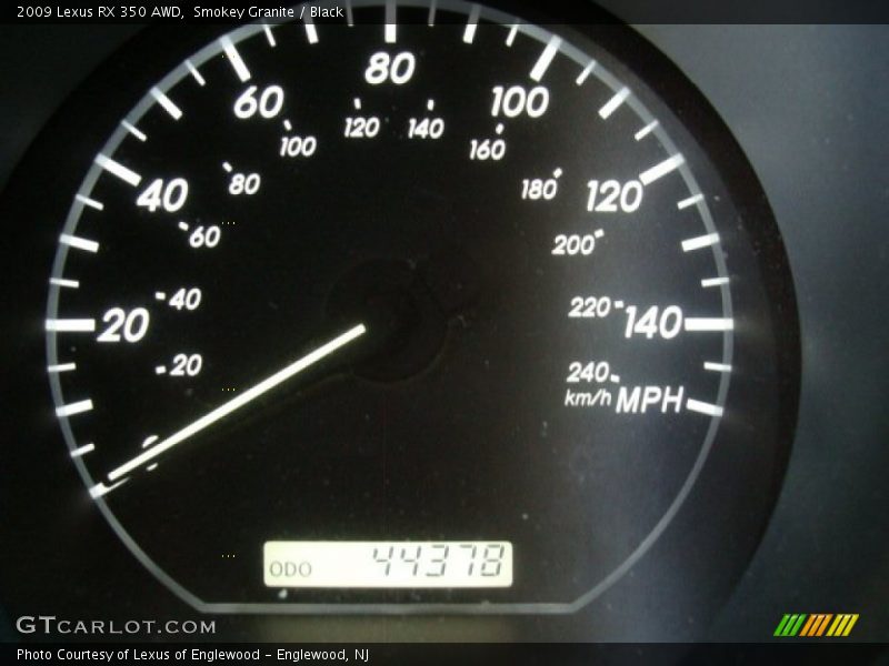 Smokey Granite / Black 2009 Lexus RX 350 AWD