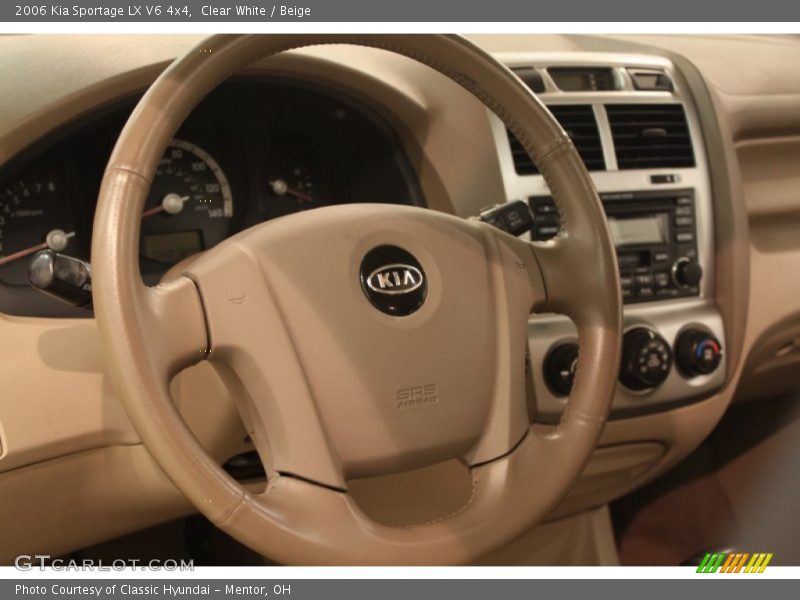Clear White / Beige 2006 Kia Sportage LX V6 4x4