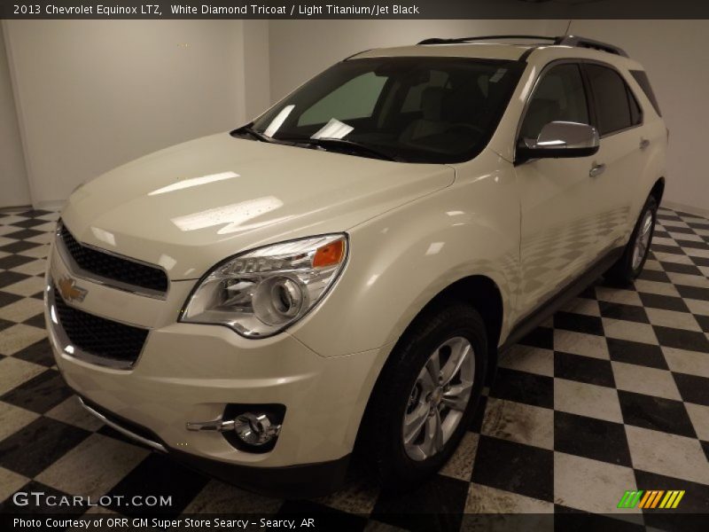 White Diamond Tricoat / Light Titanium/Jet Black 2013 Chevrolet Equinox LTZ