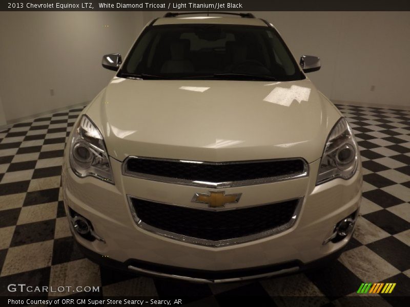 White Diamond Tricoat / Light Titanium/Jet Black 2013 Chevrolet Equinox LTZ