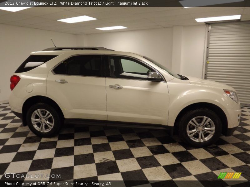 White Diamond Tricoat / Light Titanium/Jet Black 2013 Chevrolet Equinox LTZ