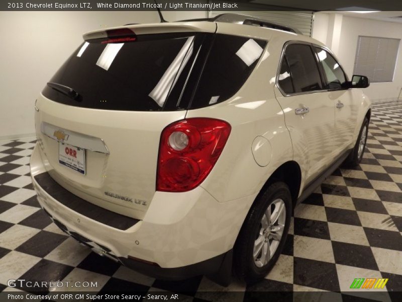 White Diamond Tricoat / Light Titanium/Jet Black 2013 Chevrolet Equinox LTZ