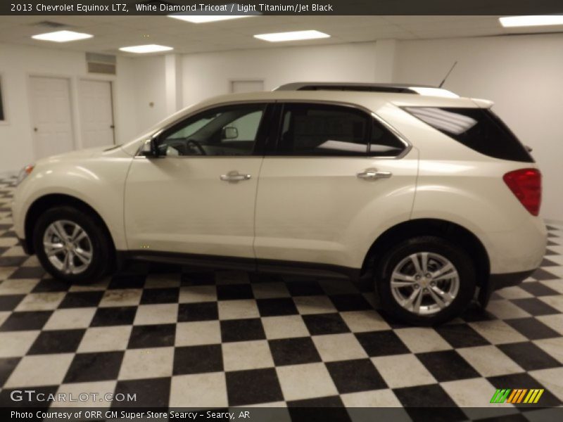 White Diamond Tricoat / Light Titanium/Jet Black 2013 Chevrolet Equinox LTZ