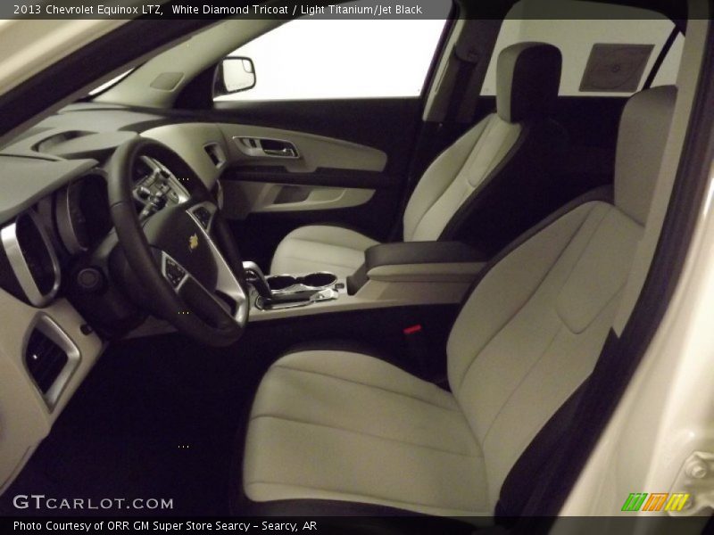 White Diamond Tricoat / Light Titanium/Jet Black 2013 Chevrolet Equinox LTZ