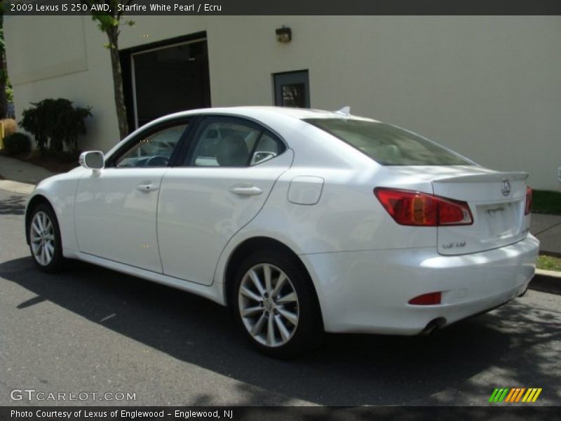 Starfire White Pearl / Ecru 2009 Lexus IS 250 AWD