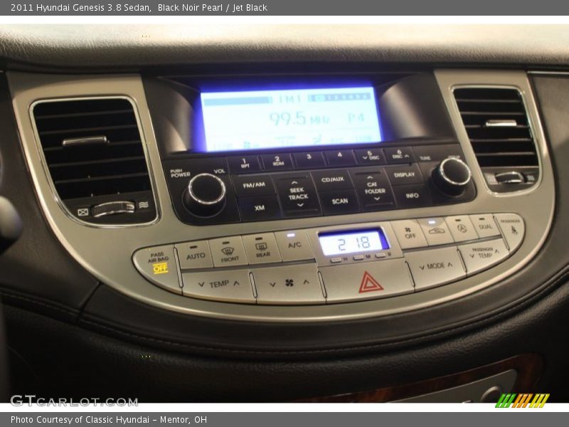 Black Noir Pearl / Jet Black 2011 Hyundai Genesis 3.8 Sedan