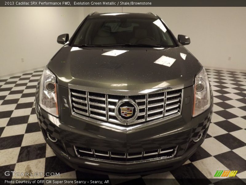 Evolution Green Metallic / Shale/Brownstone 2013 Cadillac SRX Performance FWD