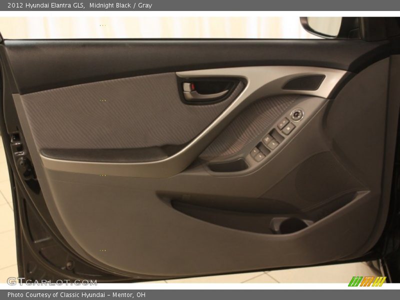 Midnight Black / Gray 2012 Hyundai Elantra GLS