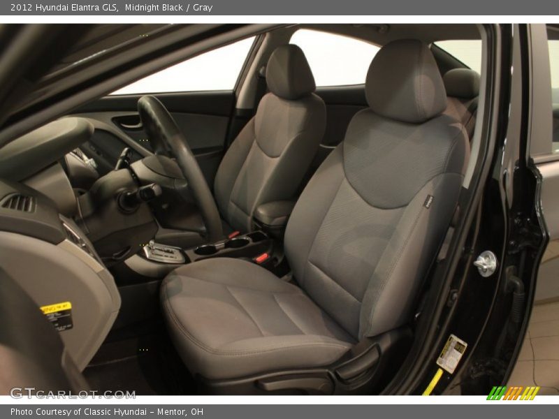 Midnight Black / Gray 2012 Hyundai Elantra GLS