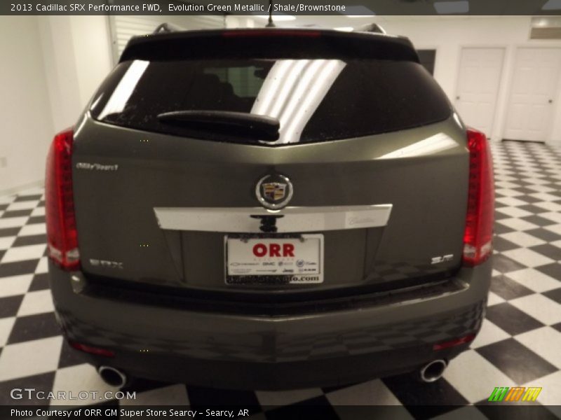 Evolution Green Metallic / Shale/Brownstone 2013 Cadillac SRX Performance FWD