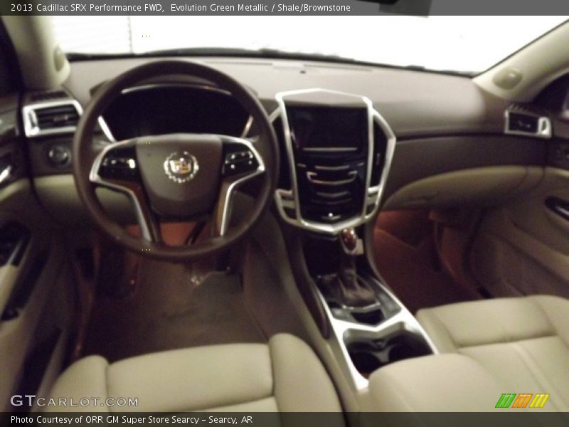 Evolution Green Metallic / Shale/Brownstone 2013 Cadillac SRX Performance FWD