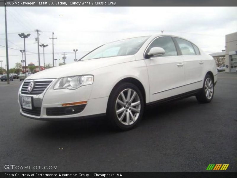 Candy White / Classic Grey 2006 Volkswagen Passat 3.6 Sedan