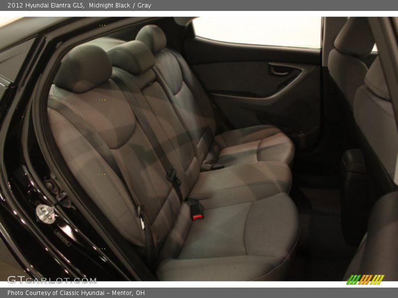 Midnight Black / Gray 2012 Hyundai Elantra GLS