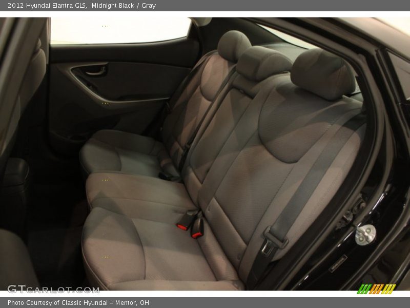 Midnight Black / Gray 2012 Hyundai Elantra GLS