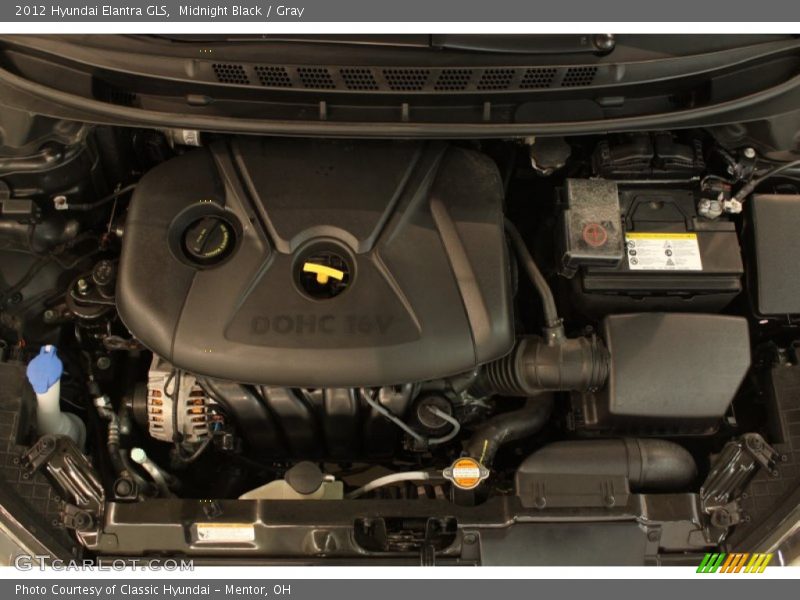 Midnight Black / Gray 2012 Hyundai Elantra GLS