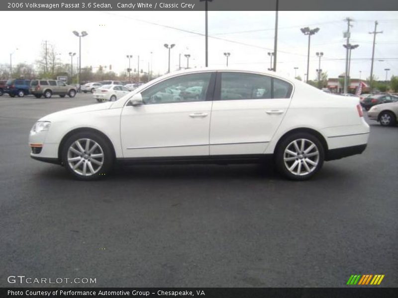 Candy White / Classic Grey 2006 Volkswagen Passat 3.6 Sedan