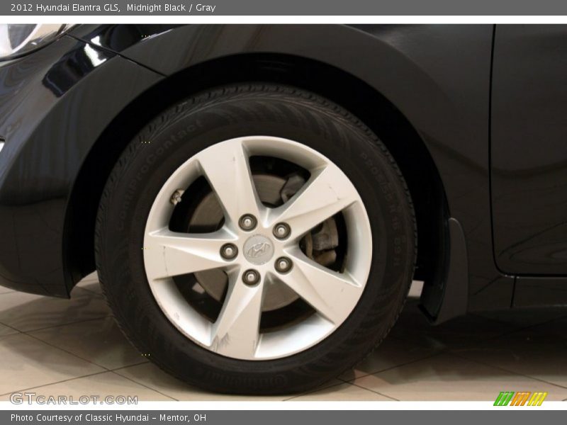 Midnight Black / Gray 2012 Hyundai Elantra GLS