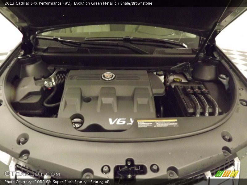 Evolution Green Metallic / Shale/Brownstone 2013 Cadillac SRX Performance FWD