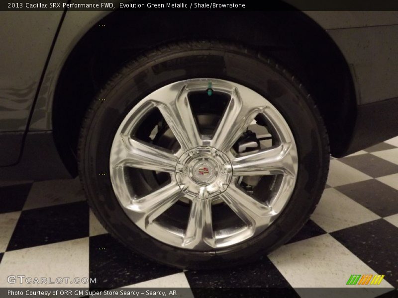 Evolution Green Metallic / Shale/Brownstone 2013 Cadillac SRX Performance FWD