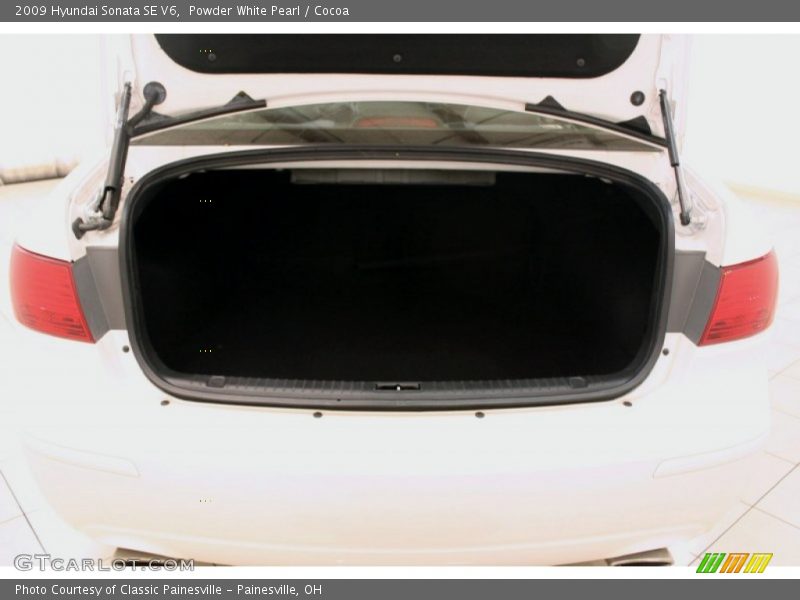 Powder White Pearl / Cocoa 2009 Hyundai Sonata SE V6