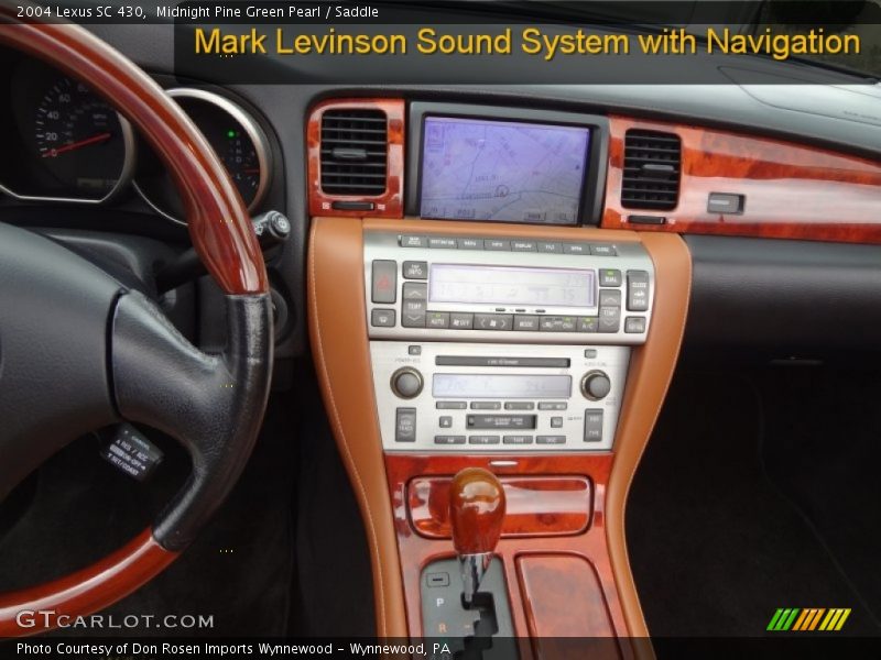 Midnight Pine Green Pearl / Saddle 2004 Lexus SC 430