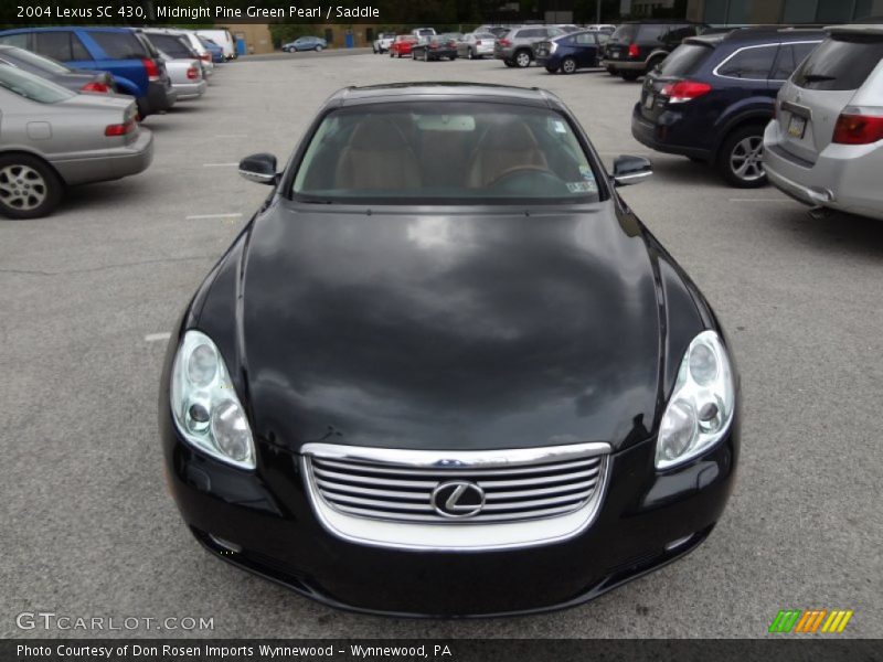 Midnight Pine Green Pearl / Saddle 2004 Lexus SC 430