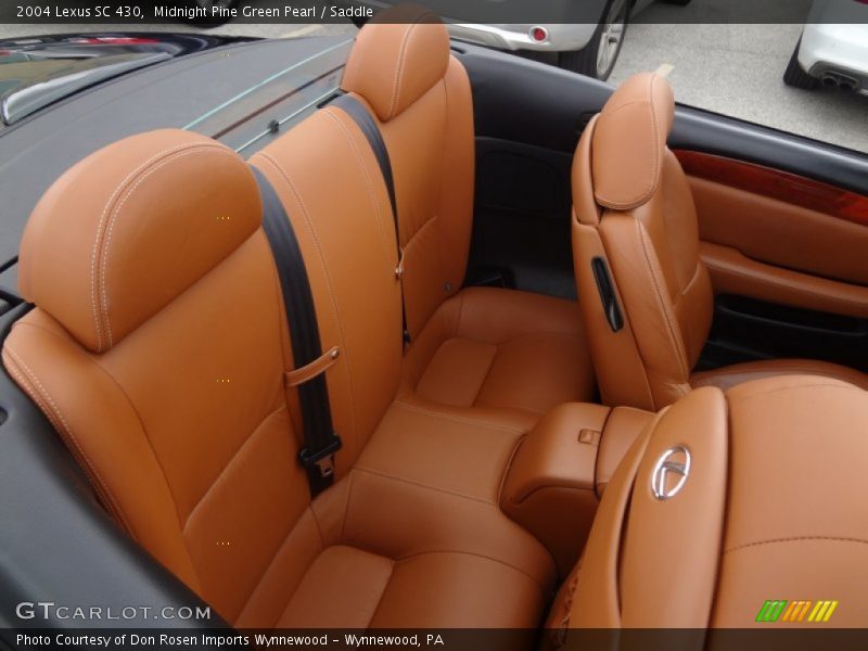 Midnight Pine Green Pearl / Saddle 2004 Lexus SC 430