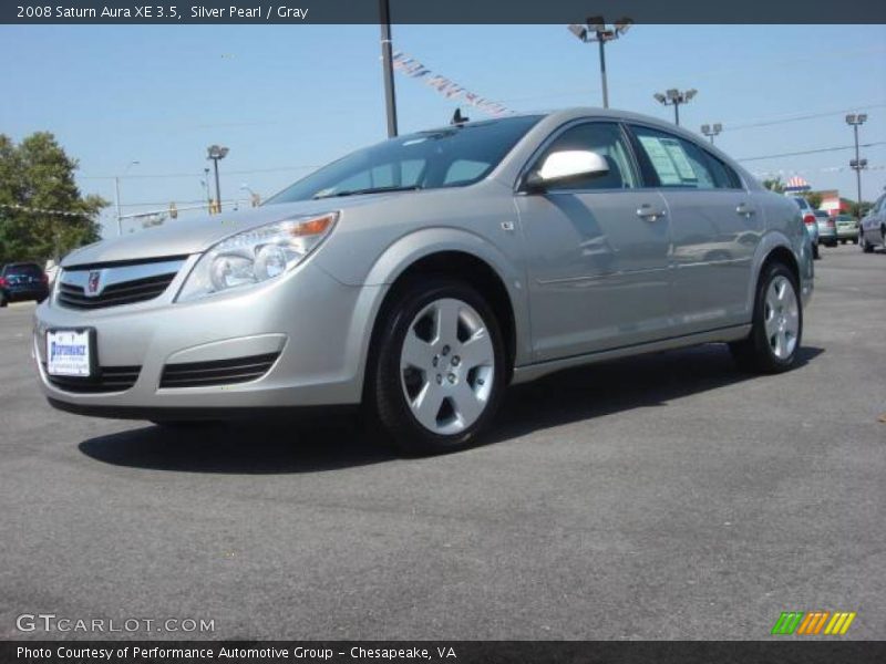 Silver Pearl / Gray 2008 Saturn Aura XE 3.5