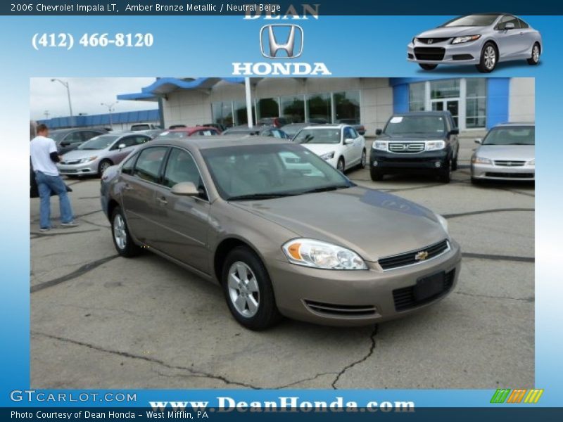 Amber Bronze Metallic / Neutral Beige 2006 Chevrolet Impala LT
