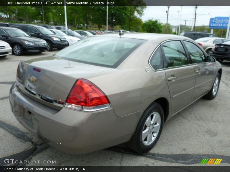 Amber Bronze Metallic / Neutral Beige 2006 Chevrolet Impala LT