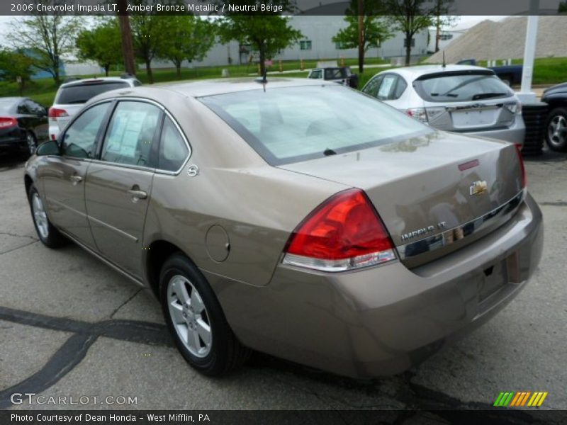 Amber Bronze Metallic / Neutral Beige 2006 Chevrolet Impala LT