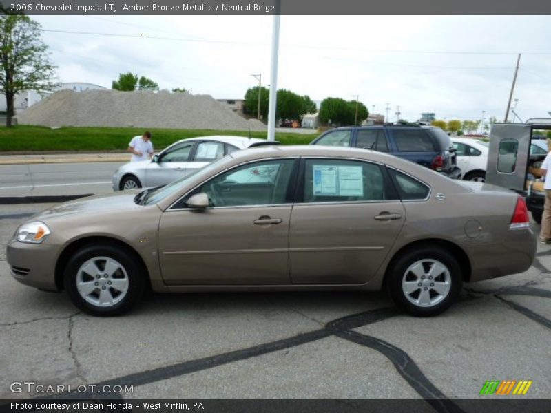 Amber Bronze Metallic / Neutral Beige 2006 Chevrolet Impala LT