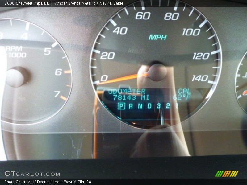 Amber Bronze Metallic / Neutral Beige 2006 Chevrolet Impala LT