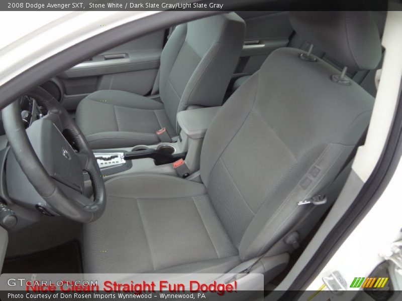 Stone White / Dark Slate Gray/Light Slate Gray 2008 Dodge Avenger SXT