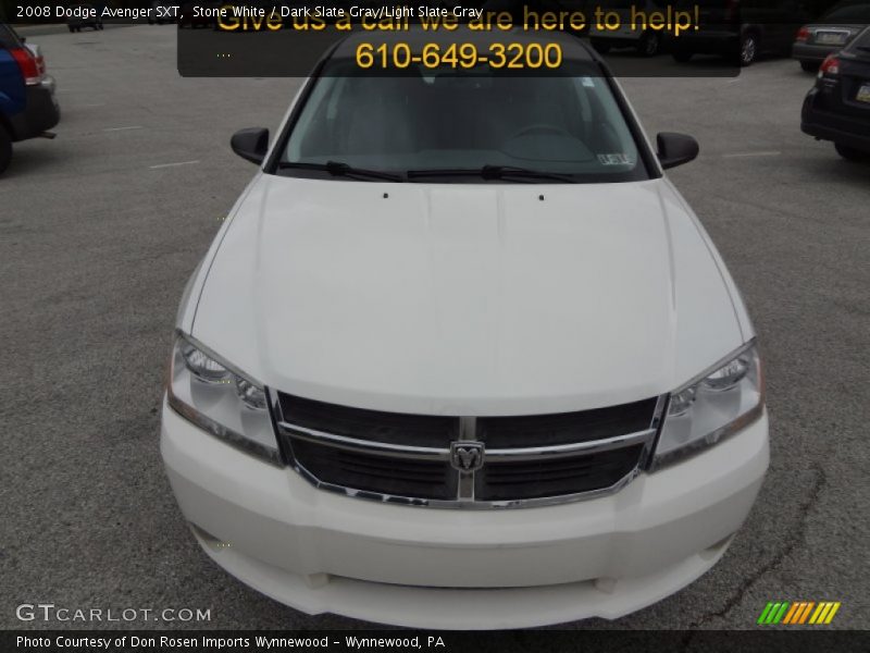 Stone White / Dark Slate Gray/Light Slate Gray 2008 Dodge Avenger SXT