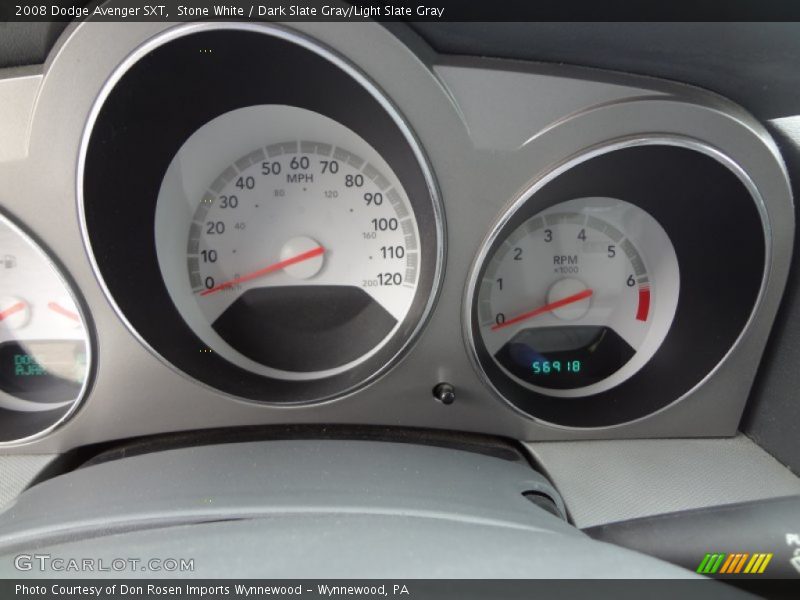 Stone White / Dark Slate Gray/Light Slate Gray 2008 Dodge Avenger SXT