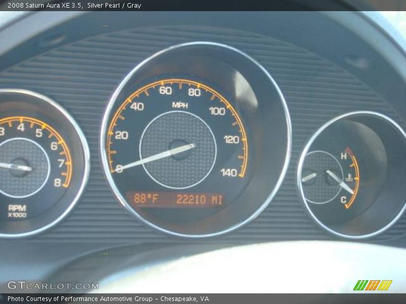 Silver Pearl / Gray 2008 Saturn Aura XE 3.5