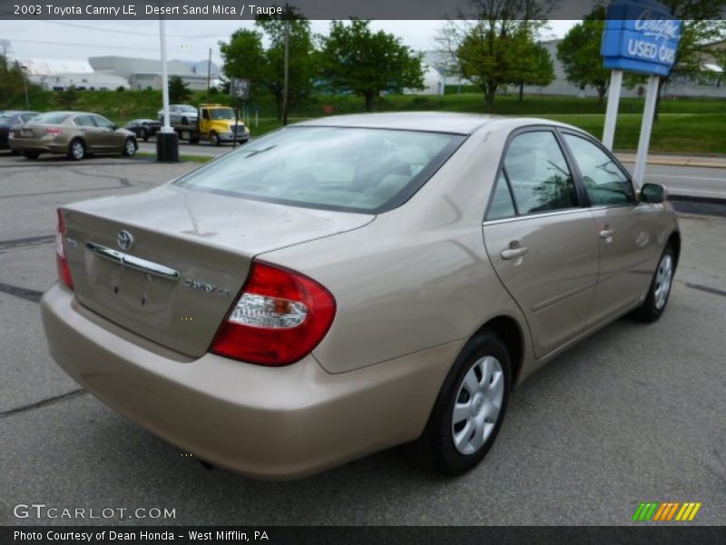 Desert Sand Mica / Taupe 2003 Toyota Camry LE