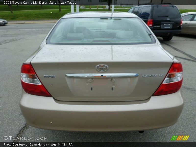 Desert Sand Mica / Taupe 2003 Toyota Camry LE