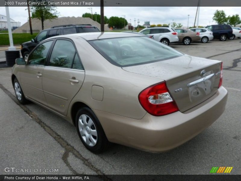 Desert Sand Mica / Taupe 2003 Toyota Camry LE