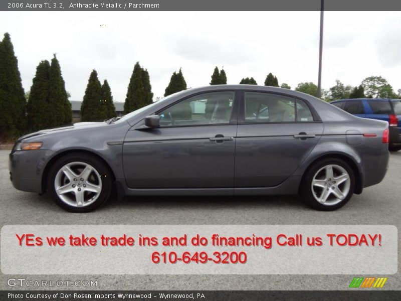 Anthracite Metallic / Parchment 2006 Acura TL 3.2