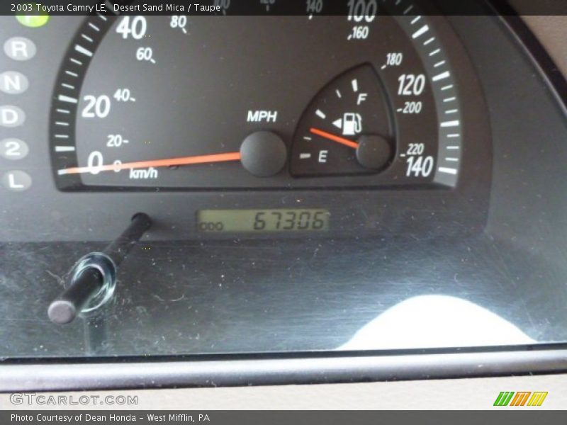 Desert Sand Mica / Taupe 2003 Toyota Camry LE